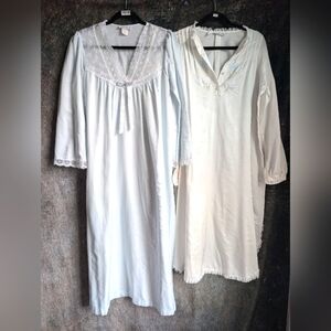 Vintage 70s Lace Satin Nightgown Collection | Romantic Pastel